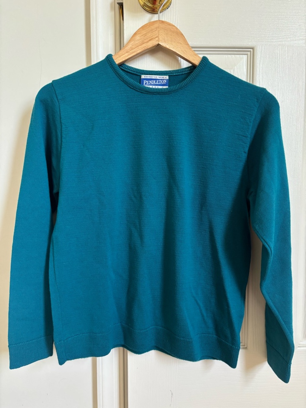 Pendleton Teal Crewneck Sweater